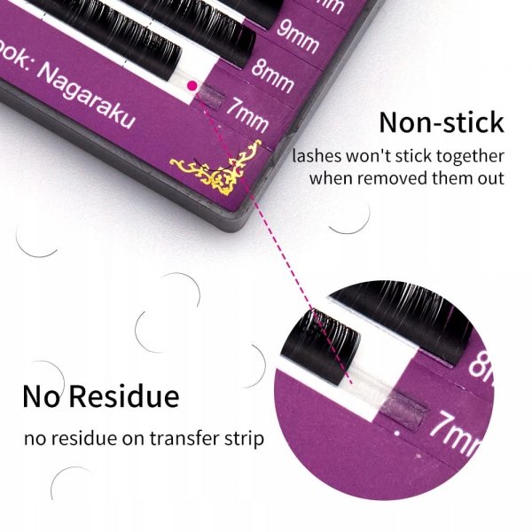 Rzęsy Nagaraku New generation B, 0.07, 9 mm