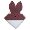 Ręcznik z kapturkiem dla niemowlaka śpiący króliczek w kolorze lawendowym 100/100