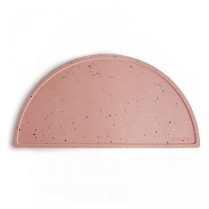  Podkładka silikonowa na stół Powder Pink Confetti - Mushie 