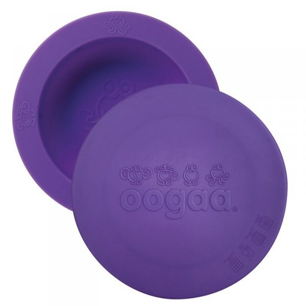 oogaa Purple Bowl &amp; Lid silikonowa miseczka z pokrywką