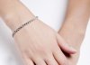 Bransoleta Srebro rodowane Markazyty BDM3236