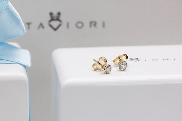Kolczyki Złoto Diament KXD4897