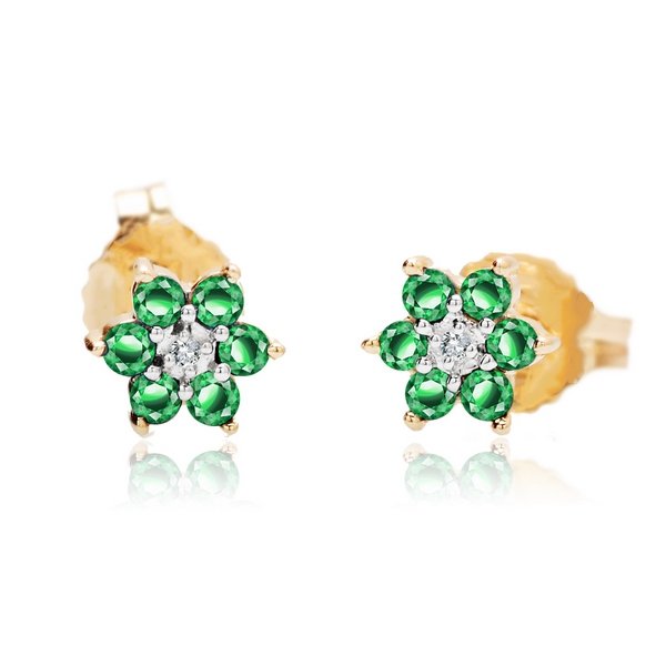 Kolczyki Złoto Diament KZD0947