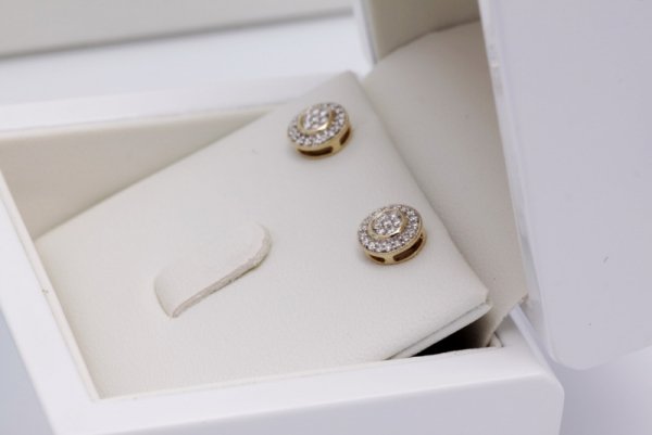 Kolczyki Złoto Diament KZD3876