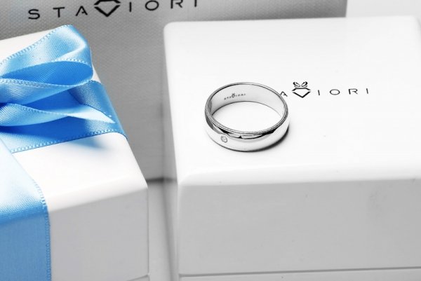 Obrączka Złoto Diament OBD4079