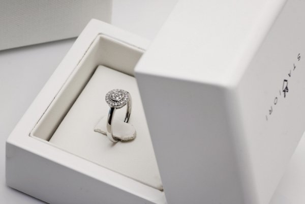 Pierścionek Złoto Diament PBD3892