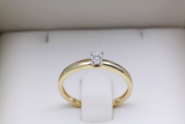Pierścionek Złoto Diament PXD4744