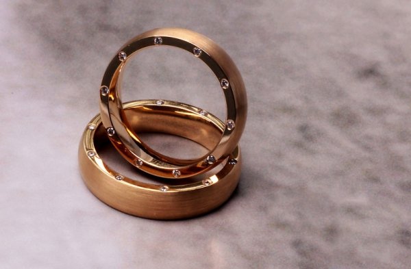 Obrączka Złoto Diament XZD1859