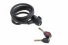 Zamknięcie spiralne na klucz KELLYS Coil Cable Lock 150cm diod. 2017 czarny mat