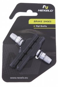 Klocki hamulca V-Brake imbus 72mm NEXELO niesymetryczne czarne