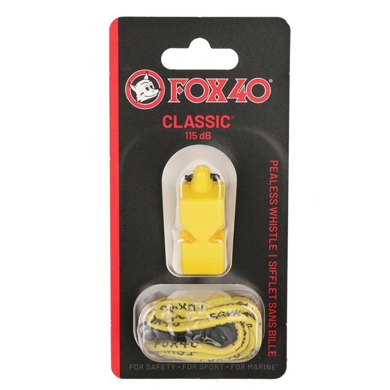 Gwizdek Fox 40 Classic Safety 115 dB żółty