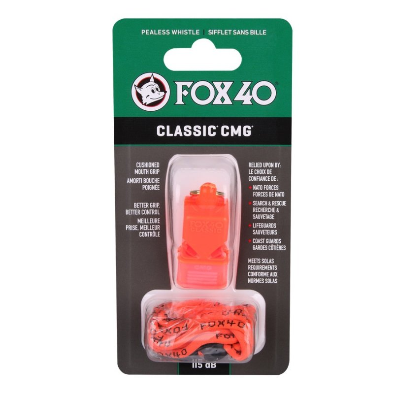 Gwizdek Fox 40 CMG Safety Classic 115 dB pomarańczowy