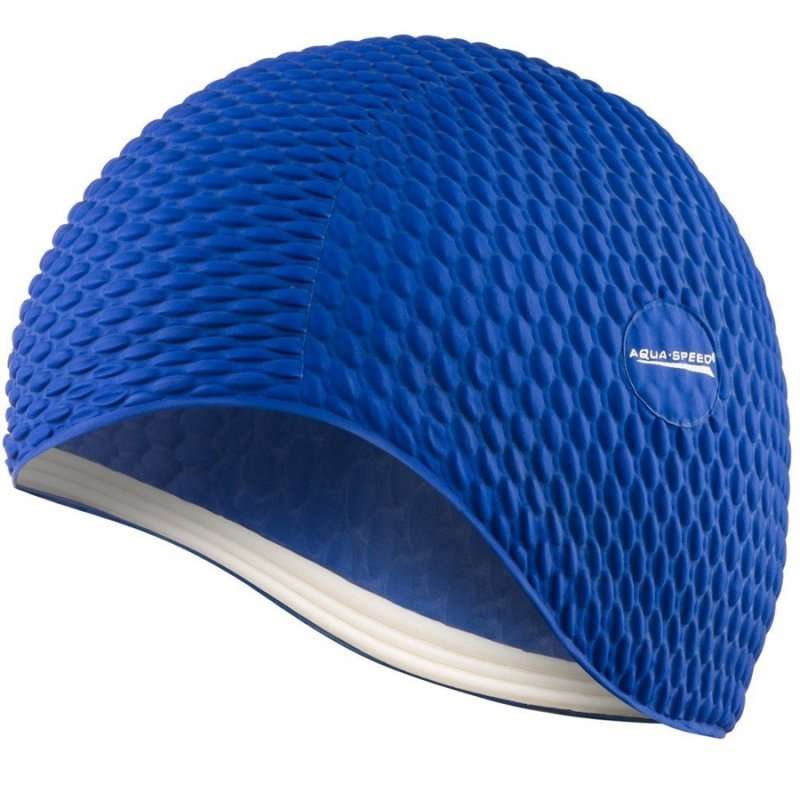 Czepek Aqua-Speed Bombastic latex senior granatowy