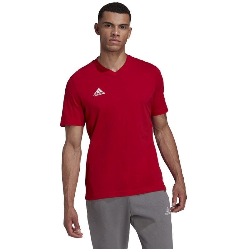 Koszulka adidas ENTRADA 22 Tee HC0451 czerwony M