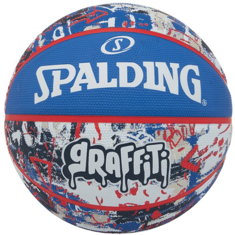 Piłka Spalding Graffitti 7 niebieski