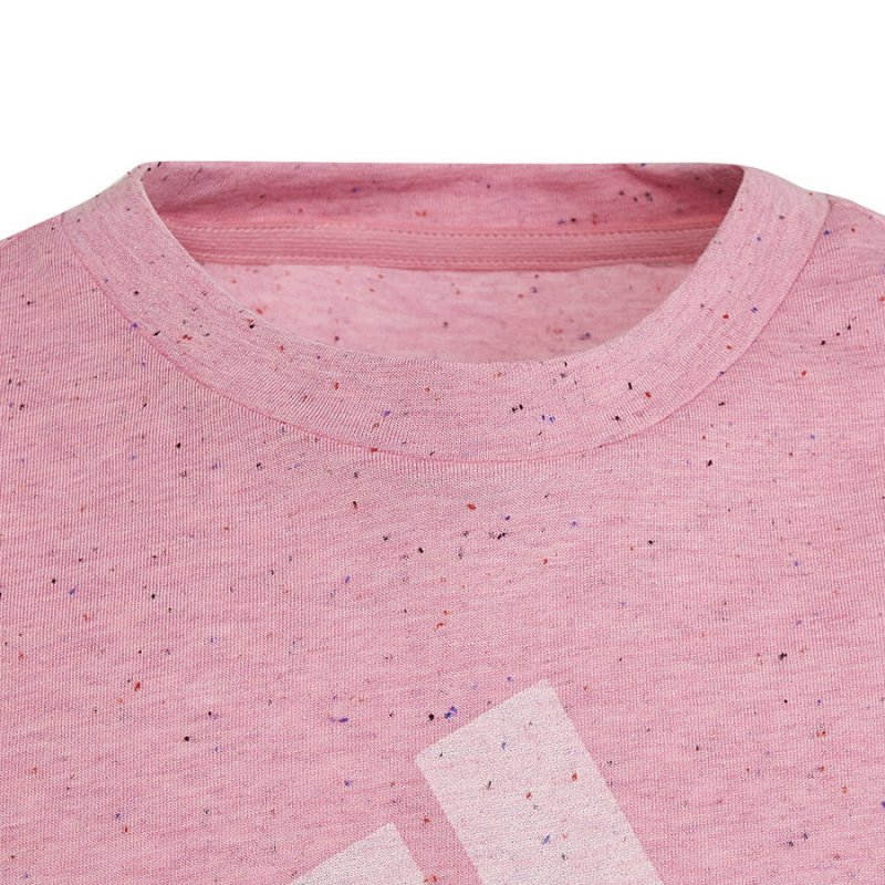 Koszulka adidas Badge of Sport Tee girls HM2648 różowy 140 cm