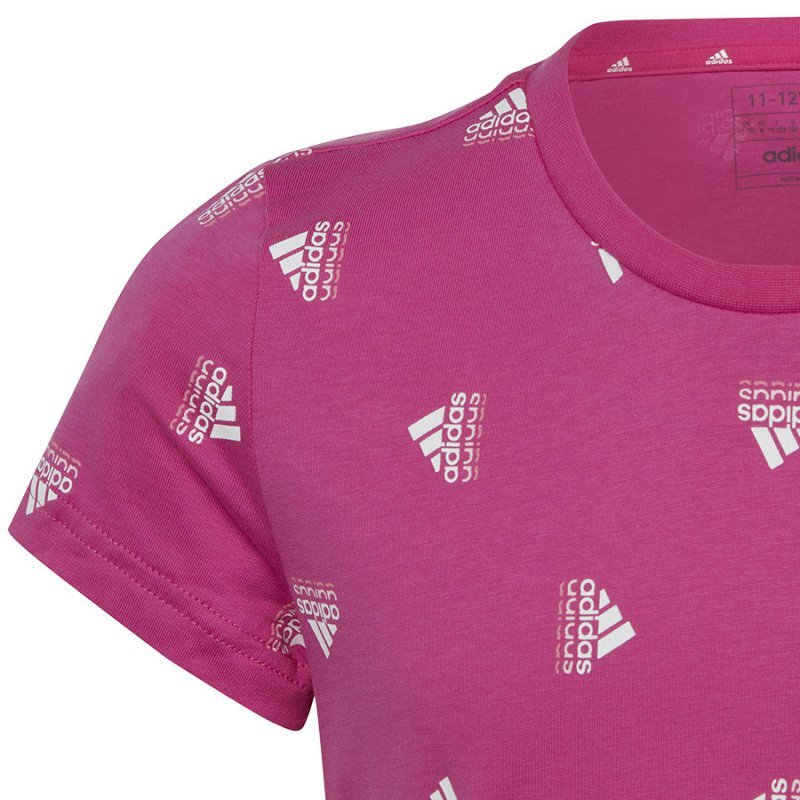 Koszulka adidas BLUV Tee girls IB8920 różowy 164 cm