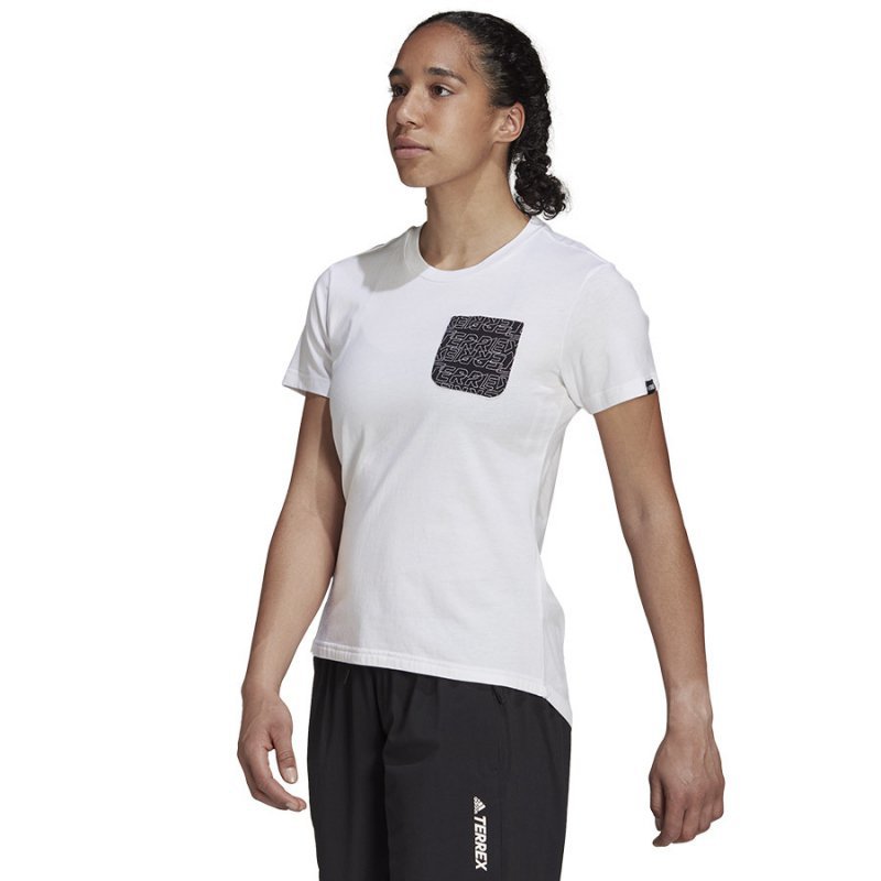 Koszulka adidas TX Pocket Tee GU8983 biały XS