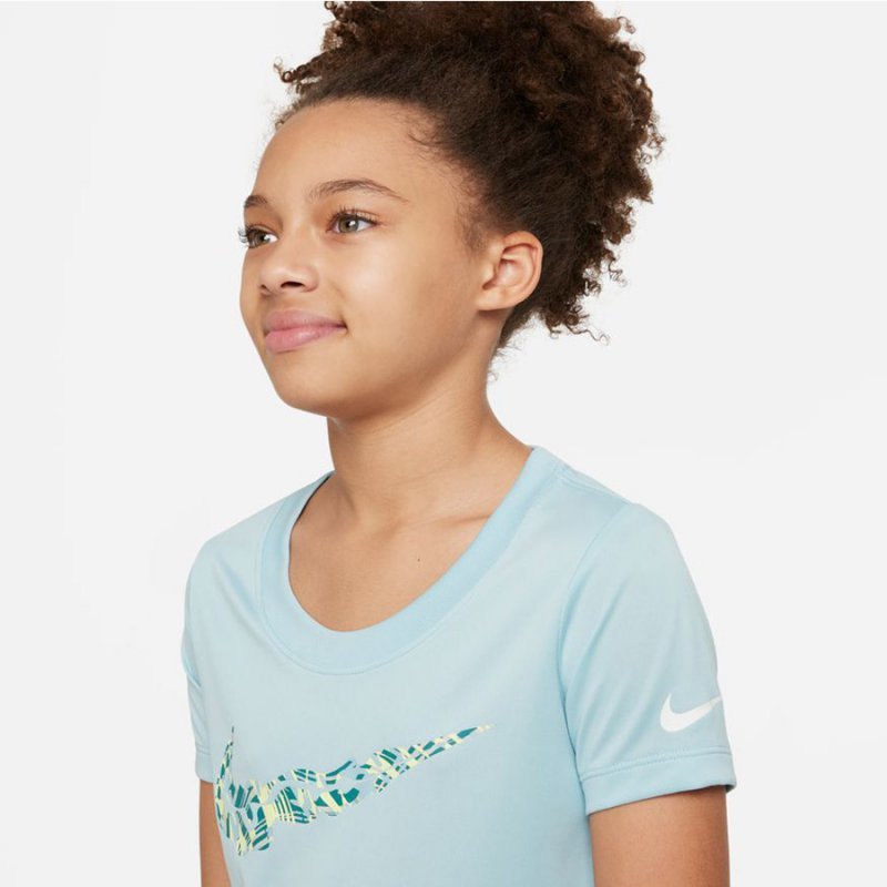 T-Shirt Nike Dri-Fit girls DZ3583 442 niebieski M (137-147cm)