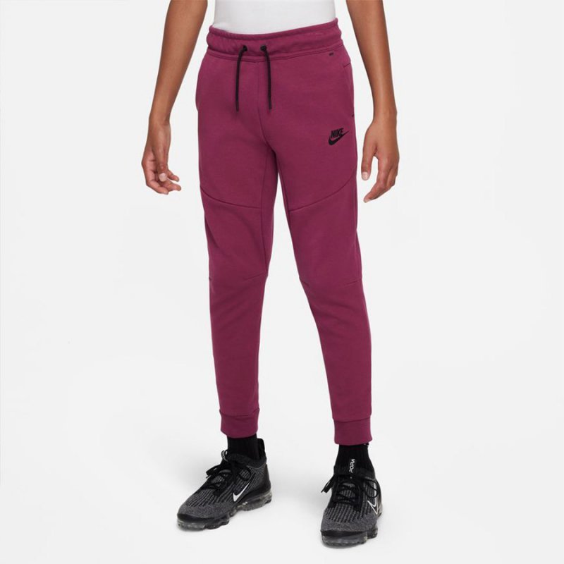 Spodnie Nike Sportswear Tech Flecce Jr CU9213 653 czerwony L(147-158cm)