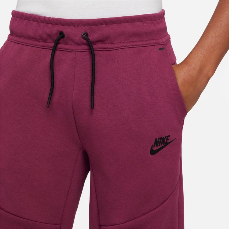 Spodnie Nike Sportswear Tech Flecce Jr CU9213 653 czerwony L(147-158cm)