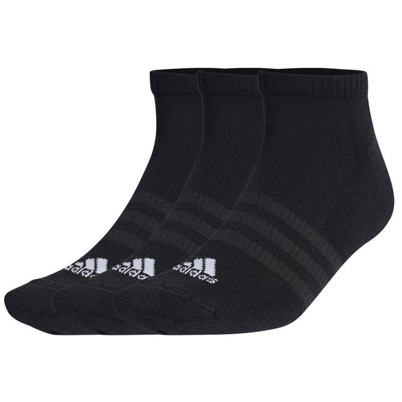 Skarpety adidas Cushioned Low-Cut 3PP IC1332 czarny 37-39