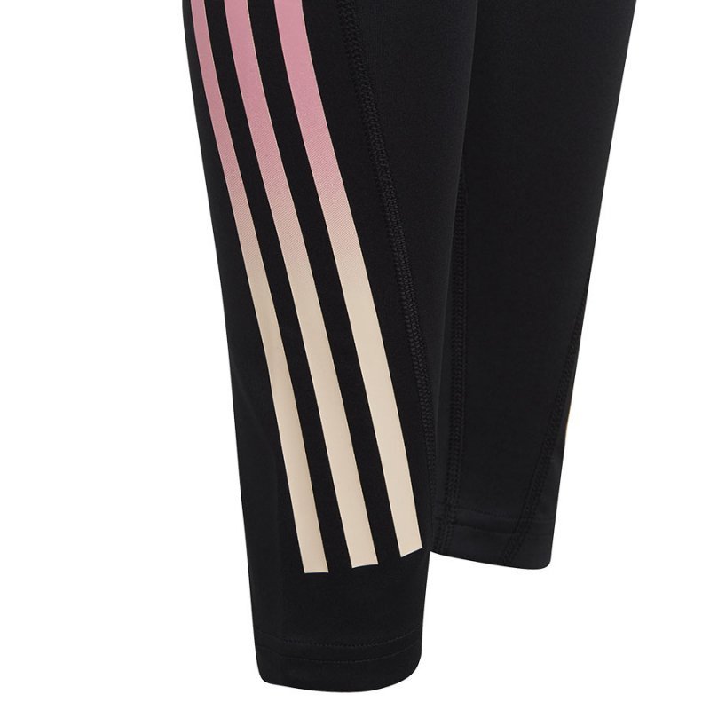 Legginsy adidas Training Aeroready 3S High-Rise 7/8 Optime TG girls IC0363 czarny 140 cm