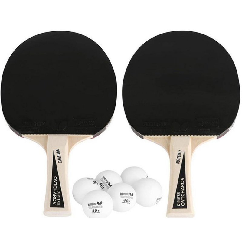 Zestaw Butterfly Ovtcharov 2 rak.+ 6 piłeczek  