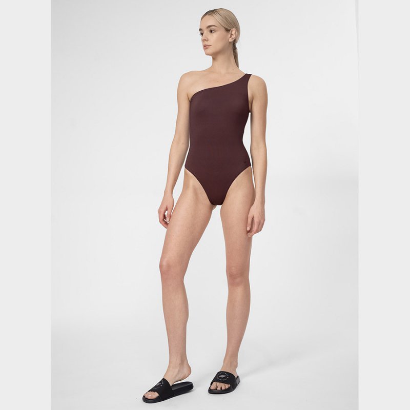 Kostium kąpielowy 4F 4FSS23USWSF027 81S XL brązowy