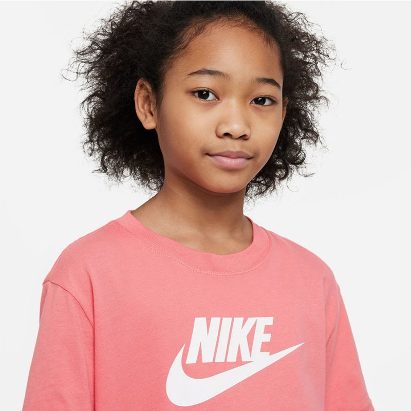 Koszulka Nike Sportswear girls FD0928 894 pomarańczowy M (137-147)