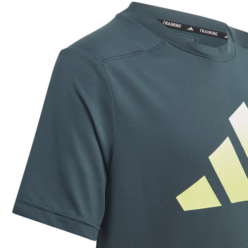Koszulka adidas TI Tee Jr IJ6416 zielony 140 cm