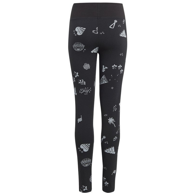 Legginsy adidas JG Bluv Q3 Tight girls Jr IA1567 czarny 164 cm