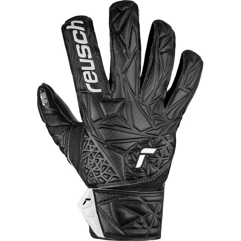 Rękawice Reusch Attrakt Starter Solid Finger Support Junior 54 72 511 7700 czarny 8