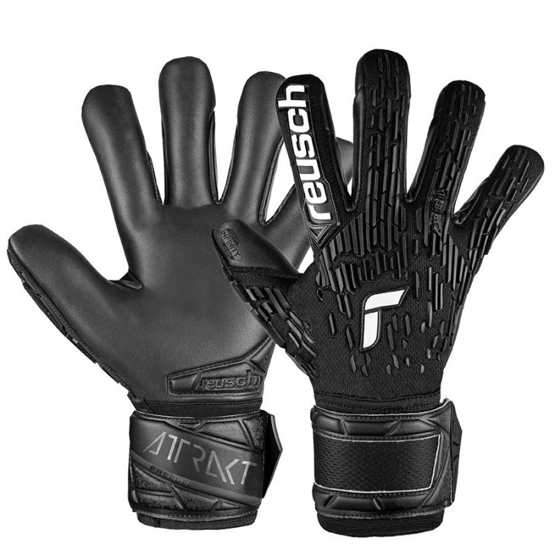 Rękawice Reusch Attrakt Freegel Infinity Finger Support 54 70 730 7700 czarny 8,5