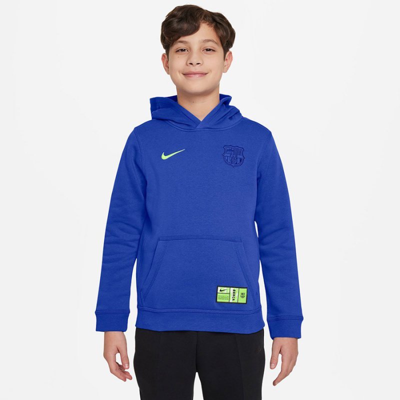 Bluza Nike FC Barcelona Club Jr FQ3449-405 L (147-158cm) niebieski