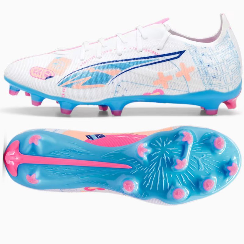Buty Puma Ultra 5 Match Vol.Up FG/MG 108064-01 biały 44