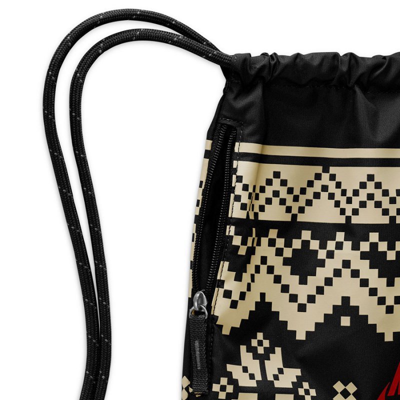 Worek Plecak Nike Drawstrng-Fair Isle FZ7287-010 czarny 