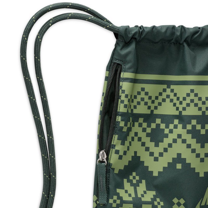 Worek Plecak Nike Drawstrng-Fair Isle FZ7287-338 zielony 