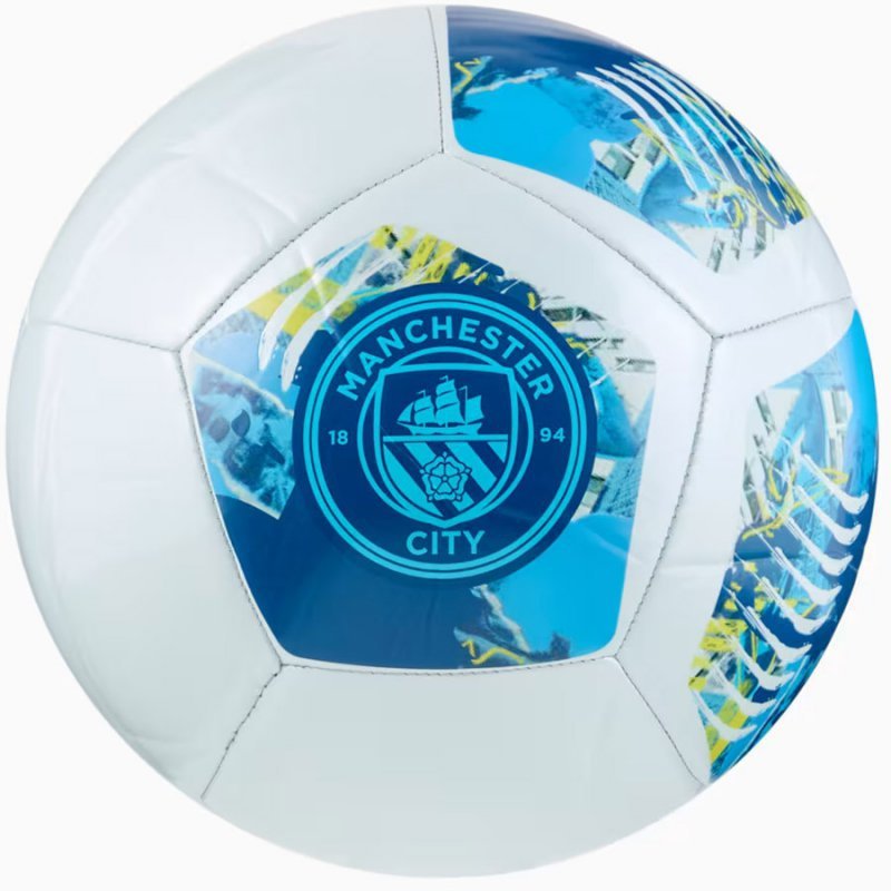 Piłka Puma Manchester City 084546-75 niebieski 5