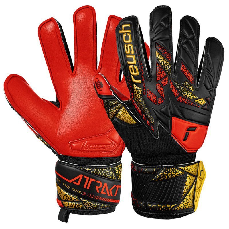 Rękawice Reusch Attrakt Silver Junior 55 72 215 7075 czarny 7,5