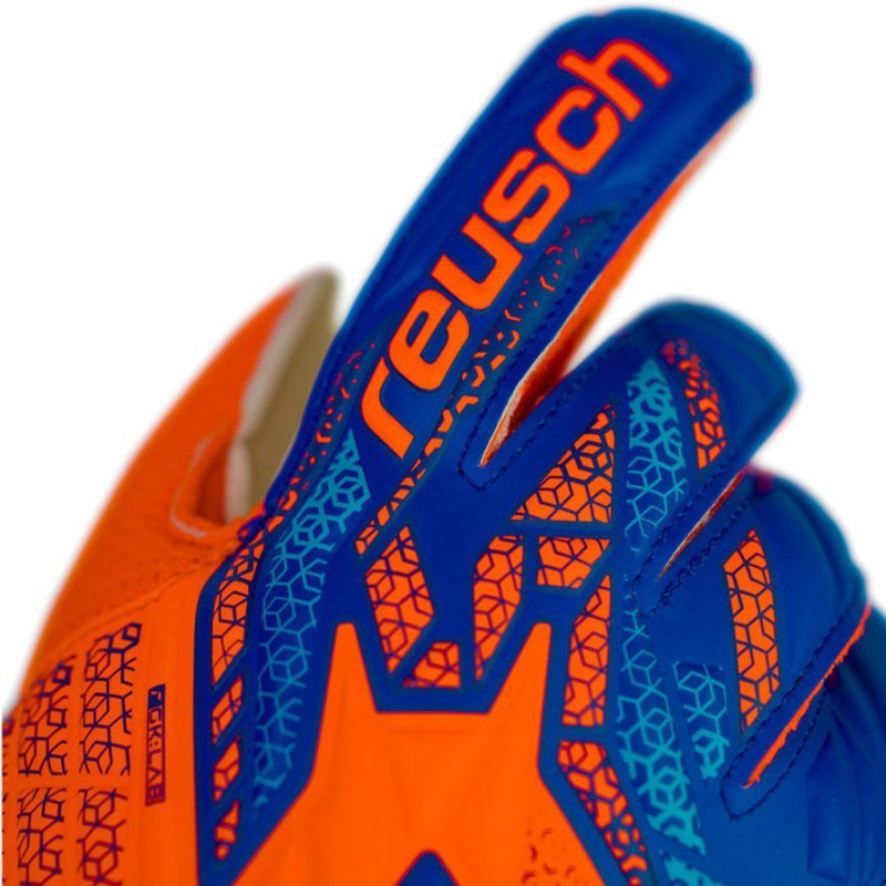 Rękawice  Reusch Attrakt Solid Junior 55 72 515 2014 pomarańczowy 5