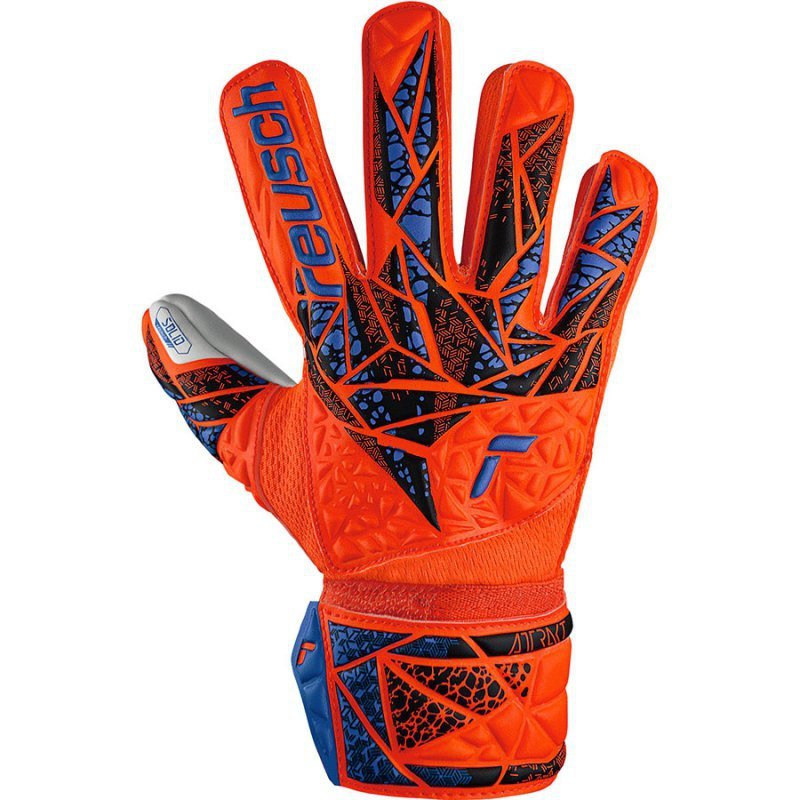 Rękawice Reusch Attrakt Starter Solid Finger Support Junior 54 72 511 2290 pomarańczowy 6,5