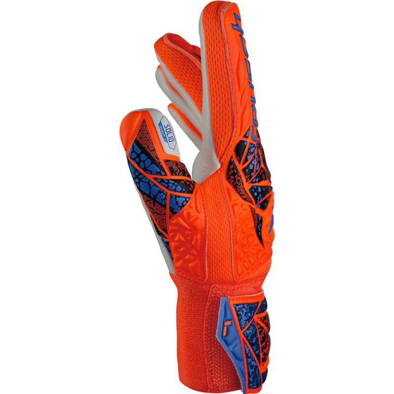 Rękawice Reusch Attrakt Starter Solid Finger Support Junior 54 72 511 2290 pomarańczowy 7,5