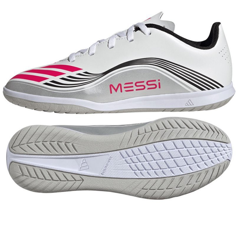 Buty adidas F50 Messi Club Jr IN JP7452 biały 38