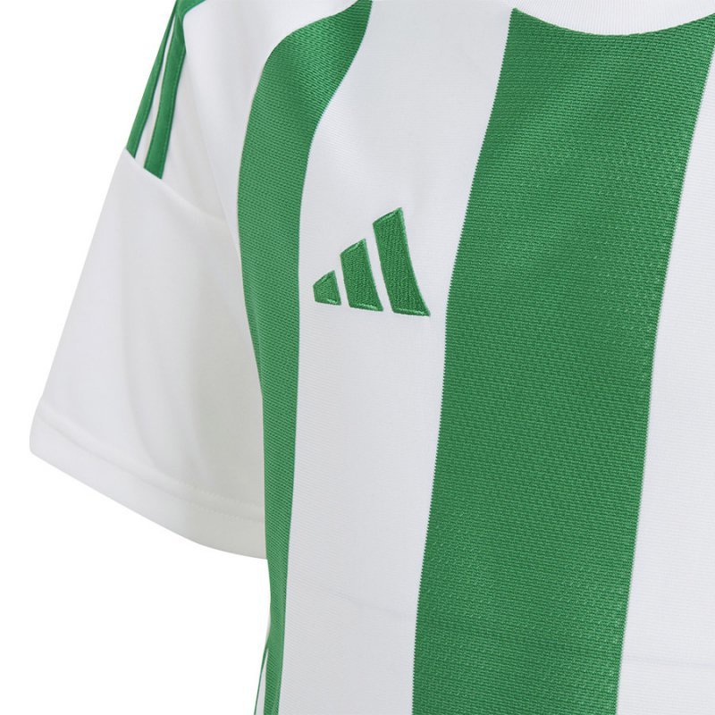 Koszulka adidas STRIPED 24 JSY Jr IW2138 biały 152 cm