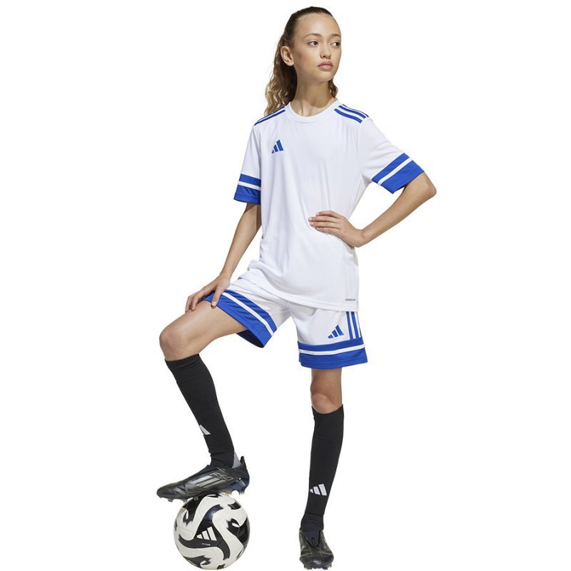 Koszulka adidas SQUADRA 25 JSY Jr JJ0060 biały 140 cm