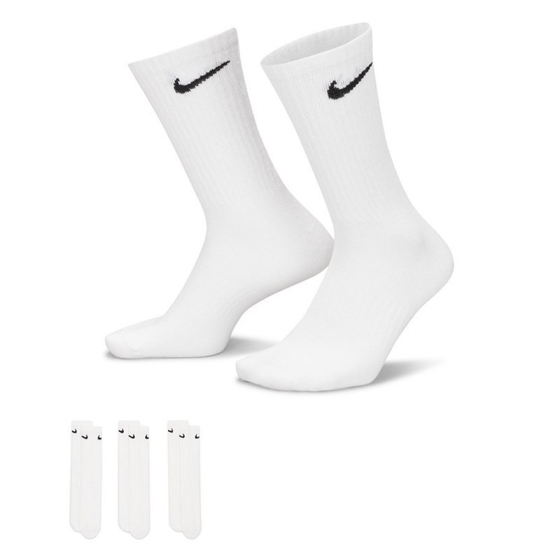 Skarpety Nike Everyday Essential Lightweight 3Pack SX7676-100 biały 34-38
