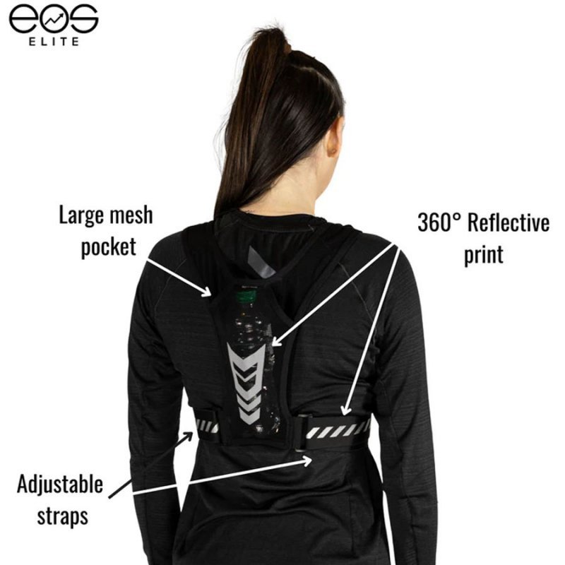Kamizelka biegowa EOS ELITE UltraLight Black uniwersalny czarny