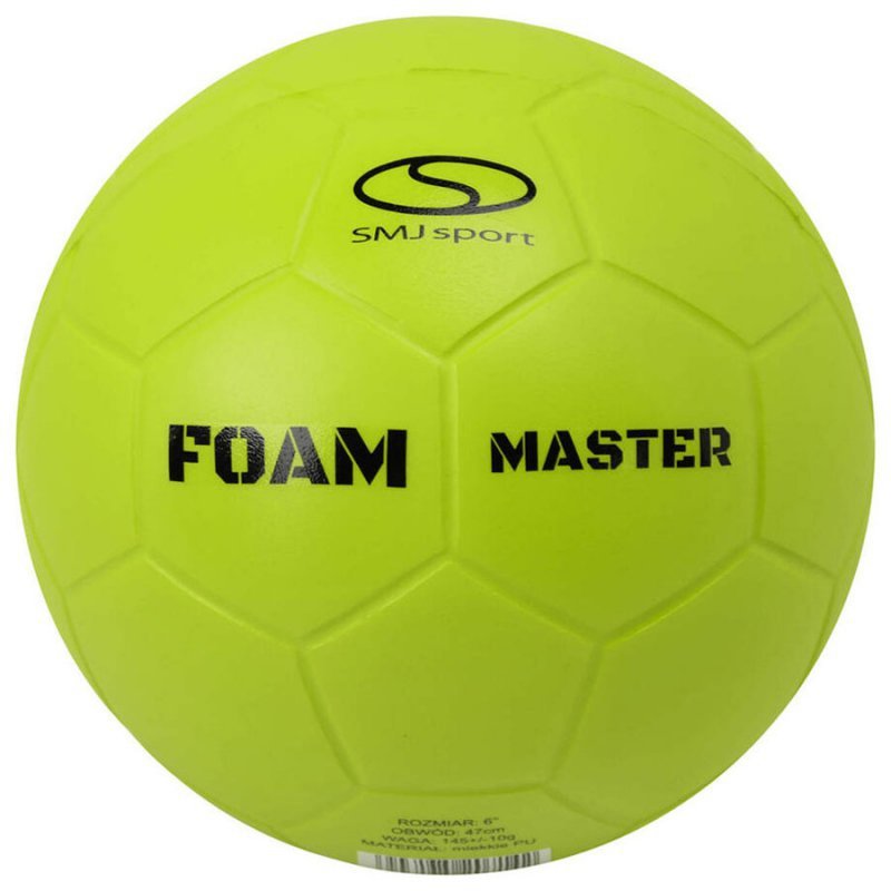 Piłka ręczna 00 SMJ Foam Master pianka zielona 47cm Ø zielony
