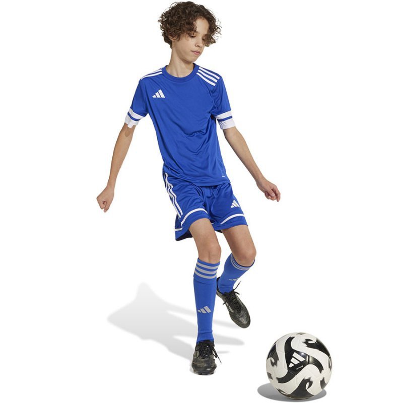 Spodenki adidas SQUADRA Jr JN5455 niebieski 140 cm
